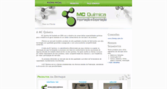 Desktop Screenshot of mcquimica.com.br